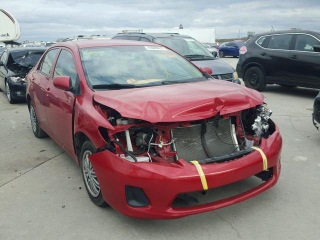 2T1BU4EE3DC967898 - 2013 TOYOTA COROLLA RED photo 1