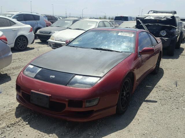 JN1RZ26H8PX530002 - 1993 NISSAN 300ZX 2+2 BURGUNDY photo 2