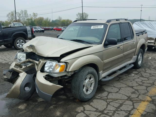 1FMZU67EX2UB21755 - 2002 FORD EXPLORER S TAN photo 2