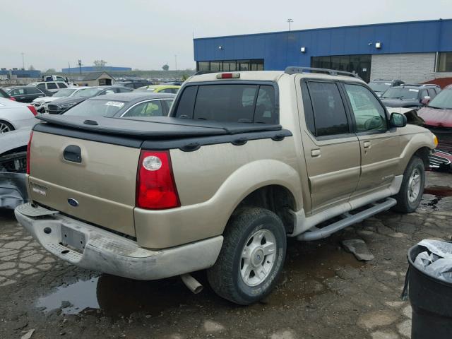 1FMZU67EX2UB21755 - 2002 FORD EXPLORER S TAN photo 4