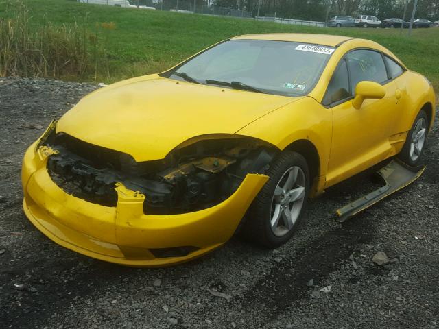 4A3AK24F99E014145 - 2009 MITSUBISHI ECLIPSE GS YELLOW photo 2