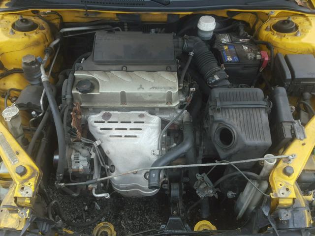 4A3AK24F99E014145 - 2009 MITSUBISHI ECLIPSE GS YELLOW photo 7