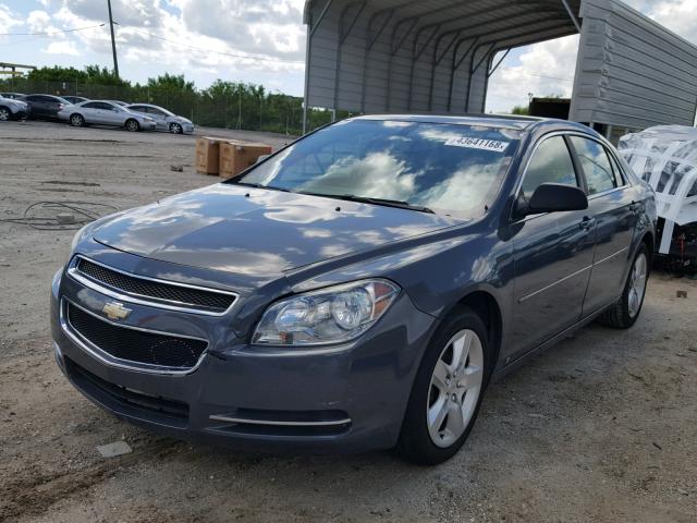 1G1ZG57B49F161008 - 2009 CHEVROLET MALIBU LS ნაცრისფერი ფოტო 2