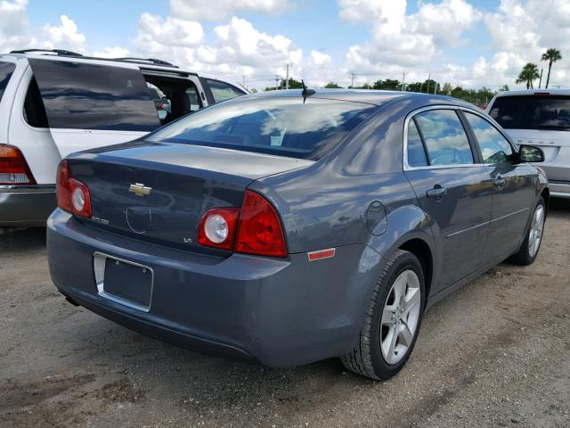 1G1ZG57B49F161008 - 2009 CHEVROLET MALIBU LS ნაცრისფერი ფოტო 4