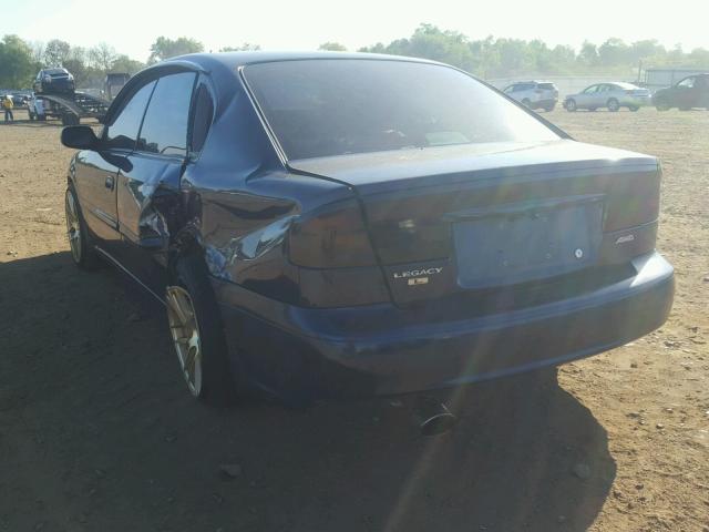 4S3BE635637202549 - 2003 SUBARU LEGACY L BLUE photo 3