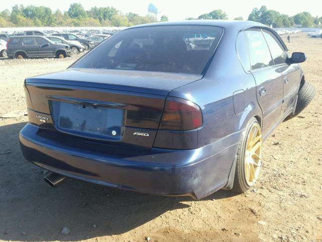 4S3BE635637202549 - 2003 SUBARU LEGACY L BLUE photo 4