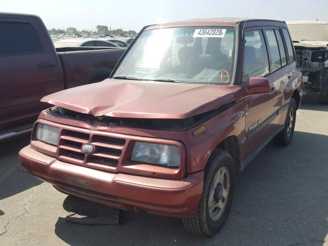 2CNBJ1360T6911187 - 1996 GEO TRACKER BURGUNDY photo 2