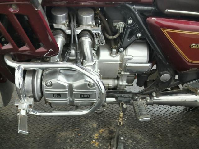 1HFSC022XDA309401 - 1983 HONDA GL1100 A MAROON photo 6