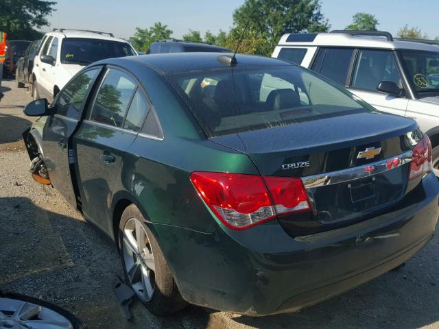 1G1PE5SB6F7165085 - 2015 CHEVROLET CRUZE LT GREEN photo 3