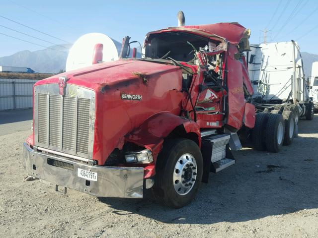 1XKDD49X59J258863 - 2009 KENWORTH CONSTRUCTI RED photo 2