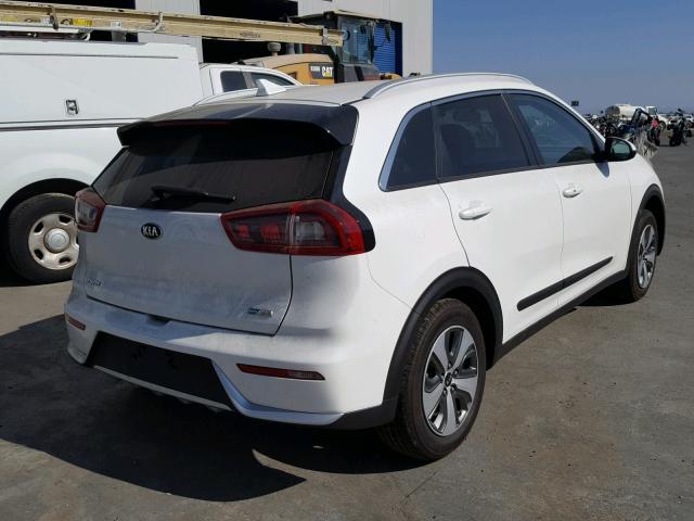 KNDCB3LC9J5155164 - 2018 KIA NIRO FE WHITE photo 4