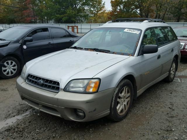 4S3BH675837616417 - 2003 SUBARU LEGACY OUT GRAY photo 2