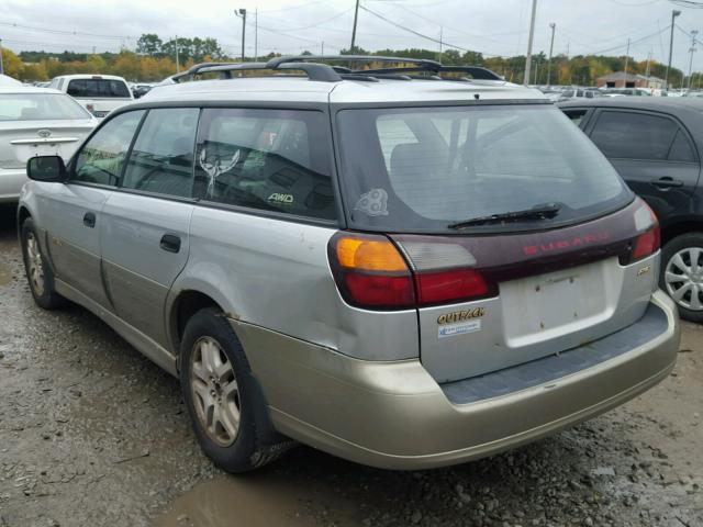 4S3BH675837616417 - 2003 SUBARU LEGACY OUT GRAY photo 3