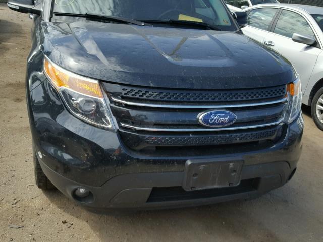 1FM5K8F86EGC07112 - 2014 FORD EXPLORER L BLACK photo 9