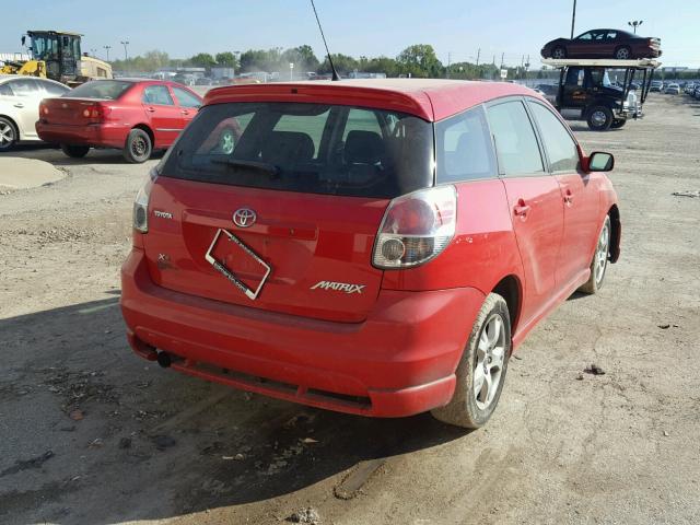 2T1KR32E95C481310 - 2005 TOYOTA COROLLA MA RED photo 4