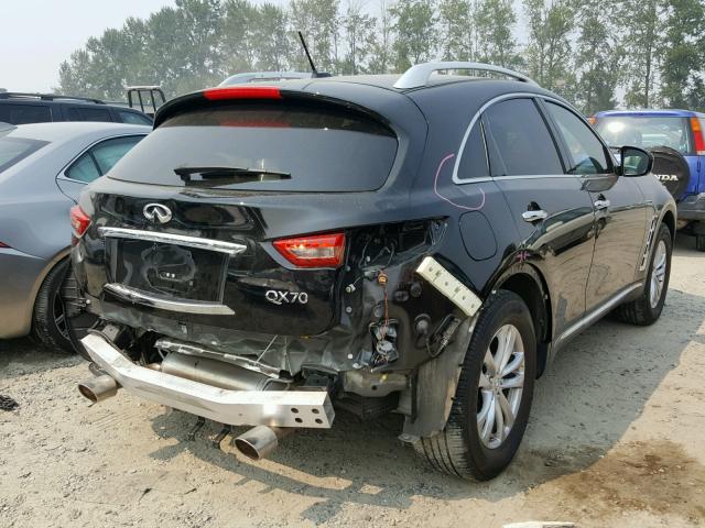 JN8CS1MW0EM411253 - 2014 INFINITI QX70 BLACK photo 4