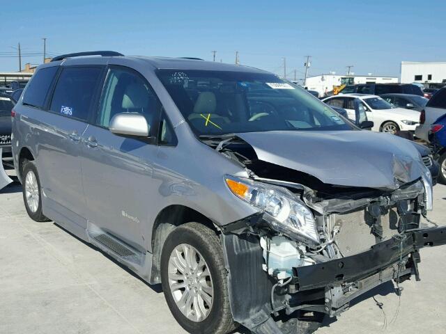 5TDYK3DC6CS258950 - 2012 TOYOTA SIENNA SILVER photo 1