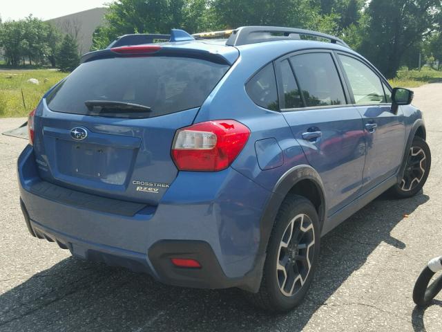 JF2GPANC4G8217700 - 2016 SUBARU CROSSTREK BLUE photo 4