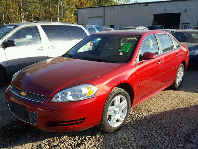 2G1WG5E30D1100592 - 2013 CHEVROLET IMPALA RED photo 2