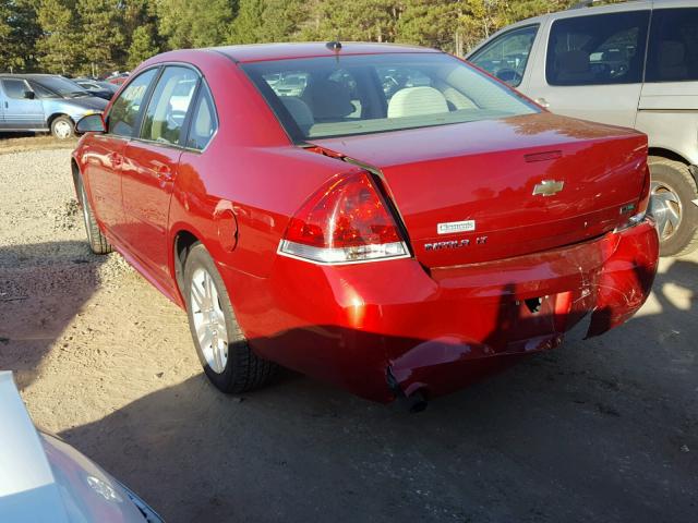 2G1WG5E30D1100592 - 2013 CHEVROLET IMPALA RED photo 3