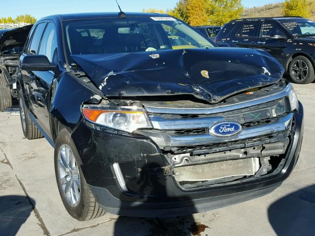 2FMDK4KC9DBB18185 - 2013 FORD EDGE LIMIT BLACK photo 1