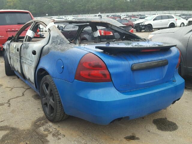 2G2WC58C271229554 - 2007 PONTIAC GRAND PRIX BLUE photo 3