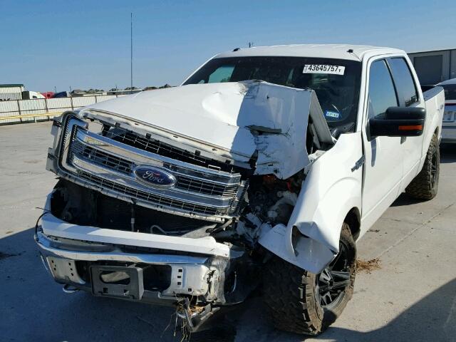 1FTFW1EF3DKE22401 - 2013 FORD F150 SUPER WHITE photo 2