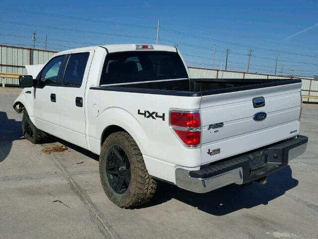 1FTFW1EF3DKE22401 - 2013 FORD F150 SUPER WHITE photo 3