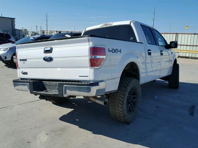 1FTFW1EF3DKE22401 - 2013 FORD F150 SUPER WHITE photo 4