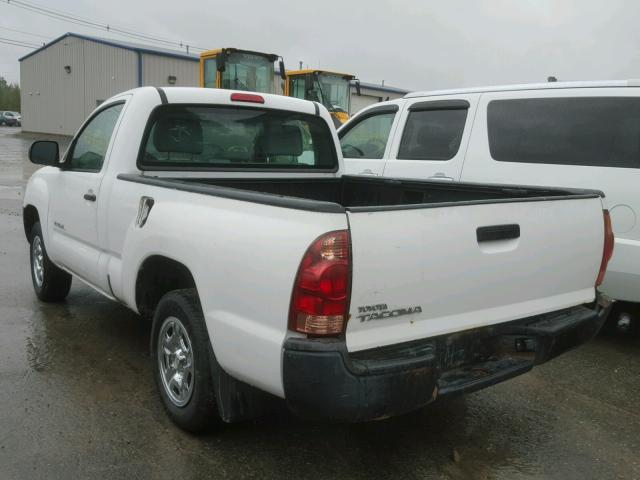 5TENX22N07Z467791 - 2007 TOYOTA TACOMA WHITE photo 3