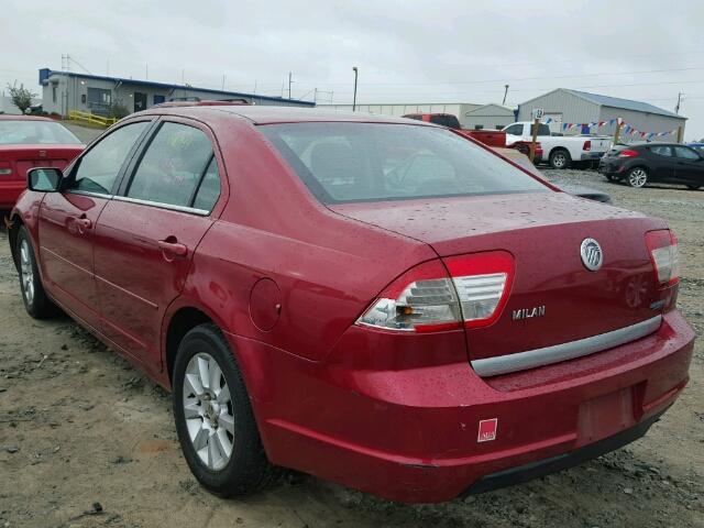 3MEFM07Z56R642384 - 2006 MERCURY MILAN RED photo 3