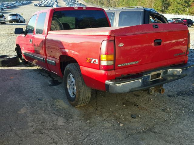 2GCEK19T021296020 - 2002 CHEVROLET SILVERADO RED photo 3