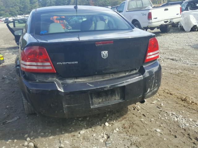 1B3LC46J68N252685 - 2008 DODGE AVENGER SE BLACK photo 9