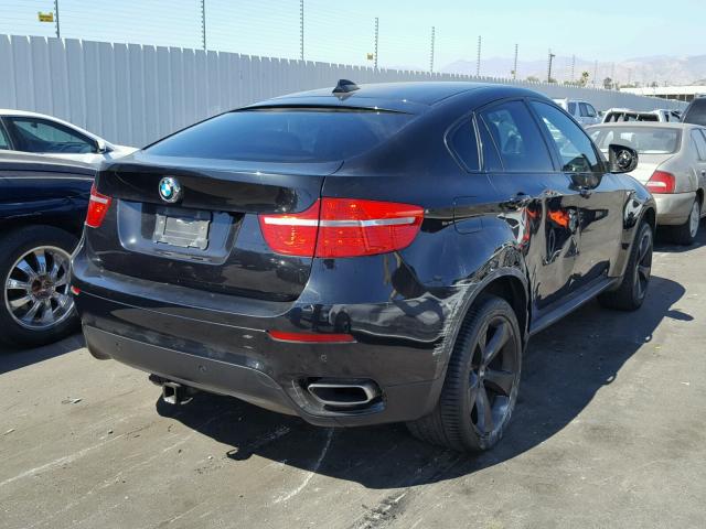 5UXFG83589LZ93236 - 2009 BMW X6 BLACK photo 4