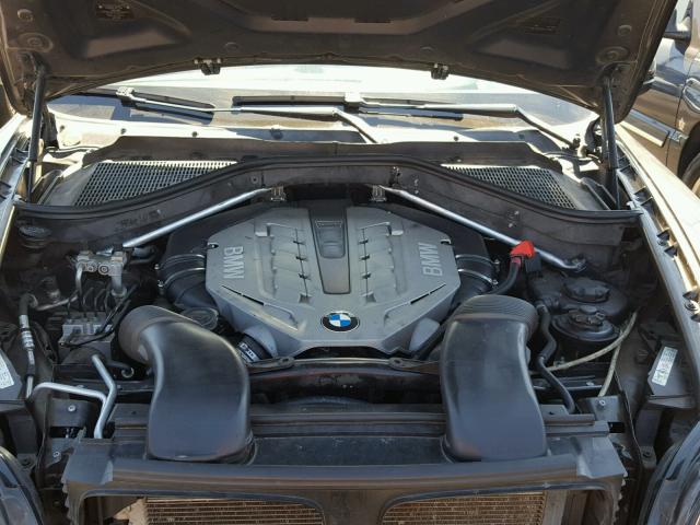 5UXFG83589LZ93236 - 2009 BMW X6 BLACK photo 7