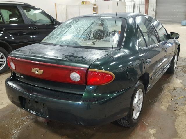 1G1JC52F047261337 - 2004 CHEVROLET CAVALIER GREEN photo 4