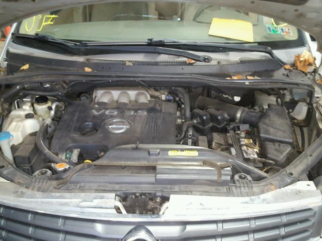 5N1BV28U17N113462 - 2007 NISSAN QUEST S SILVER photo 7