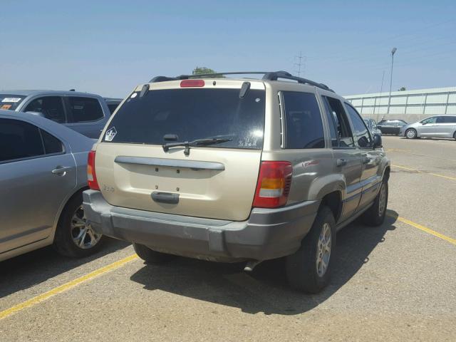 1J4GW48S21C511715 - 2001 JEEP CHEROKEE GOLD photo 4