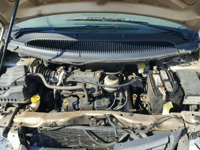 1D4GP45R65B311133 - 2005 DODGE CARAVAN SX GOLD photo 7