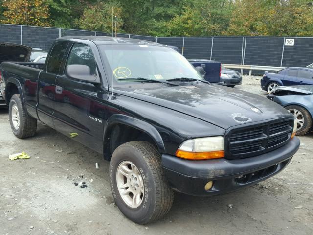 1B7GG32N72S615639 - 2002 DODGE DAKOTA SPO BLACK photo 1