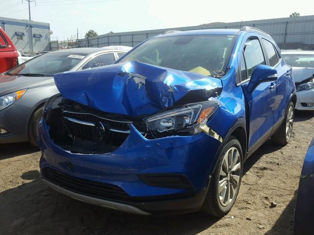 KL4CJASB7HB005043 - 2017 BUICK ENCORE PRE BLUE photo 2