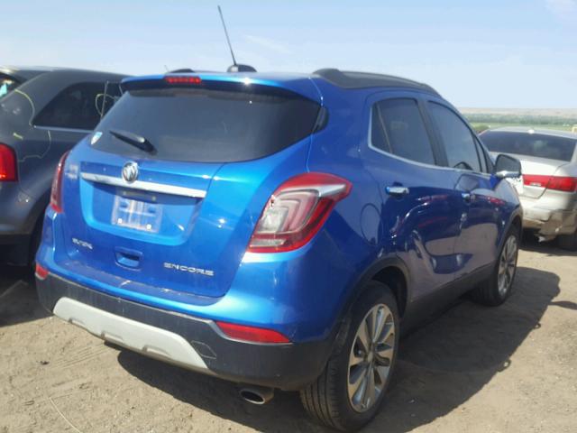 KL4CJASB7HB005043 - 2017 BUICK ENCORE PRE BLUE photo 4