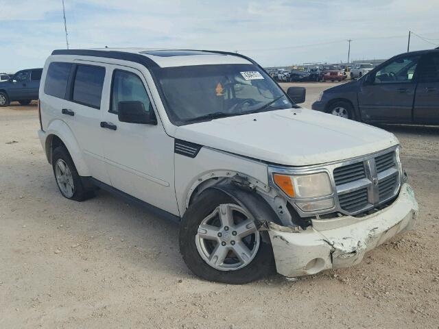 1D8GU58K87W634929 - 2007 DODGE NITRO SLT WHITE photo 1