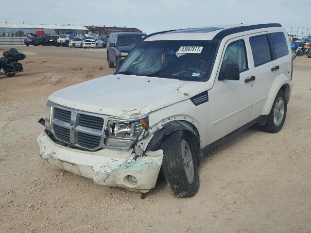 1D8GU58K87W634929 - 2007 DODGE NITRO SLT WHITE photo 2