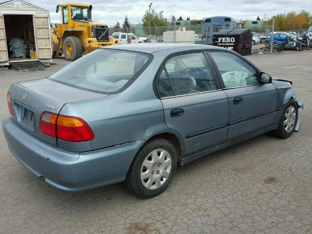 2HGEJ6639XH911698 - 1999 HONDA CIVIC LX BLUE photo 4