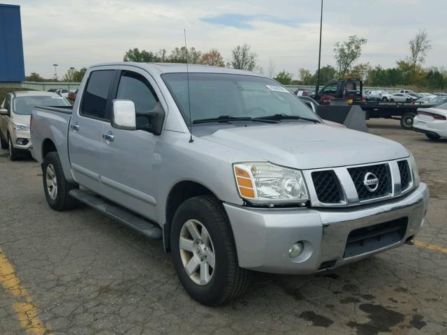 1N6BA07B76N544792 - 2006 NISSAN TITAN XE SILVER photo 1