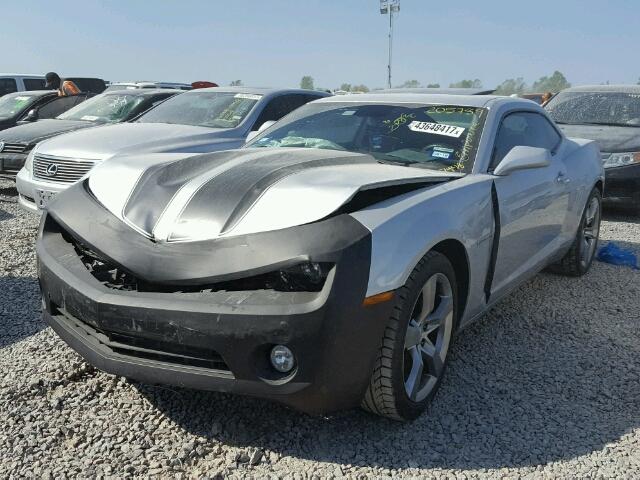 2G1FB1ED2B9137948 - 2011 CHEVROLET CAMARO LT SILVER photo 2