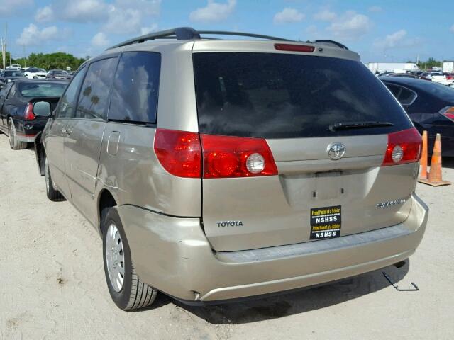 5TDZA23C66S583556 - 2006 TOYOTA SIENNA GOLD photo 3