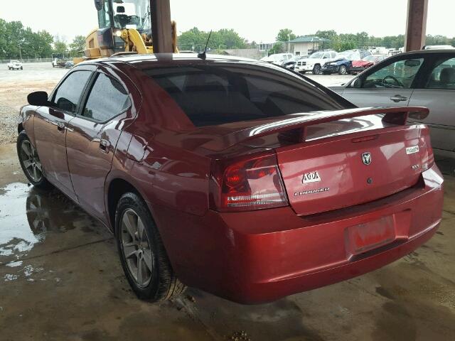 2B3KA33G98H271499 - 2008 DODGE CHARGER RED photo 3