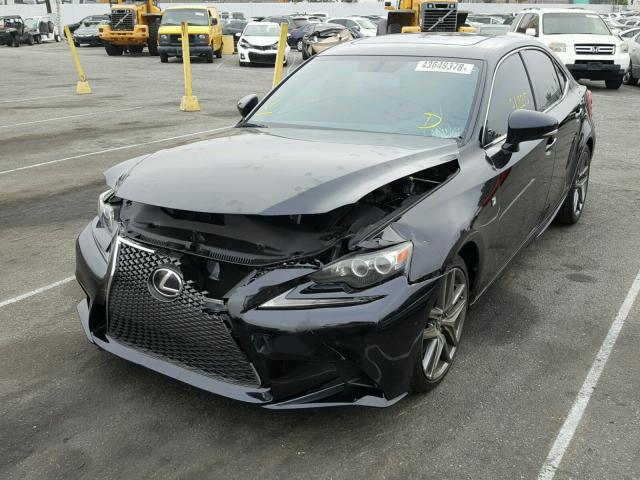 JTHBE1D22E5014342 - 2014 LEXUS IS 350 BLACK photo 2